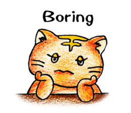 Lazy Persian (English) sticker #11064840
