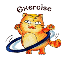 Lazy Persian (English) sticker #11064841