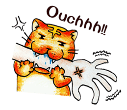 Lazy Persian (English) sticker #11064847