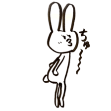 Sticker of rabbit and cat sticker #11065693