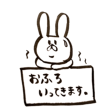 Sticker of rabbit and cat sticker #11065700