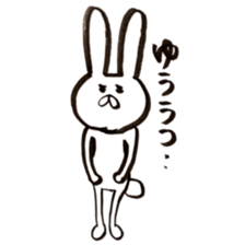 Sticker of rabbit and cat sticker #11065702