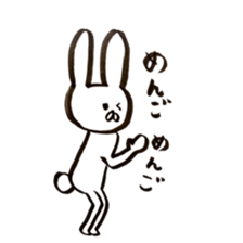 Sticker of rabbit and cat sticker #11065709