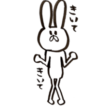 Sticker of rabbit and cat sticker #11065717