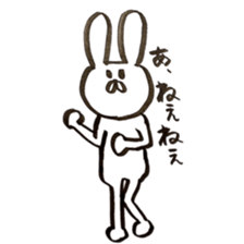 Sticker of rabbit and cat sticker #11065718