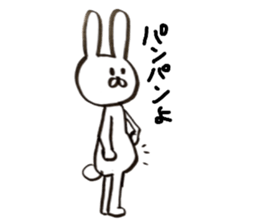 Sticker of rabbit and cat sticker #11065721