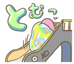 Short foot octopus 2 sticker #11066993