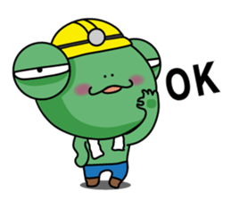 Site frog staff person show sticker #11067057