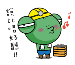 Site frog staff person show sticker #11067082