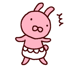 Pants rabbit_ sticker #11067650