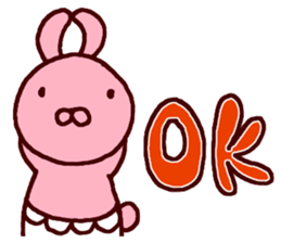 Pants rabbit_ sticker #11067652