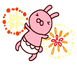 Pants rabbit_ sticker #11067658