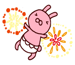 Pants rabbit_ sticker #11067658