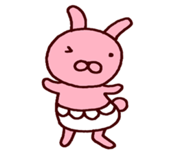 Pants rabbit_ sticker #11067660