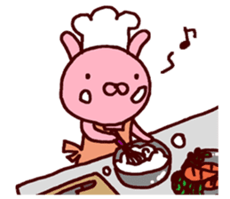 Pants rabbit_ sticker #11067670