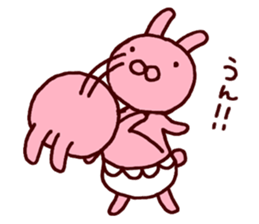 Pants rabbit_ sticker #11067676