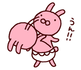 Pants rabbit_ sticker #11067676