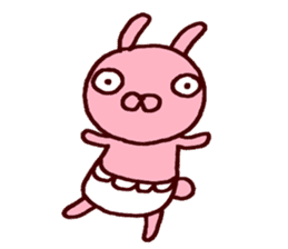 Pants rabbit_ sticker #11067681