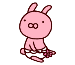 Pants rabbit_ sticker #11067684