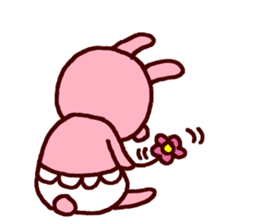 Pants rabbit_ sticker #11067685