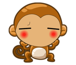 Monkey grumble sticker #11067817