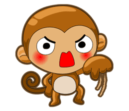 Monkey grumble sticker #11067832