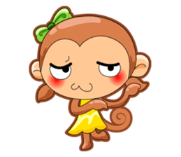Monkey grumble sticker #11067842