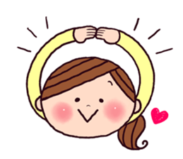 easy-going woman's sticker sticker #11068048