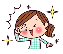 easy-going woman's sticker sticker #11068055