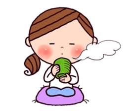 easy-going woman's sticker sticker #11068060