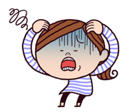 easy-going woman's sticker sticker #11068078