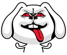 Rabbit MAX of the strange face sticker #11068528