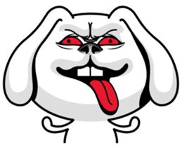 Rabbit MAX of the strange face sticker #11068528