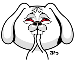 Rabbit MAX of the strange face sticker #11068529