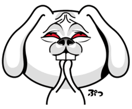 Rabbit MAX of the strange face sticker #11068529