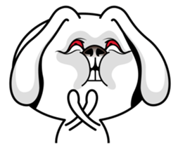 Rabbit MAX of the strange face sticker #11068531