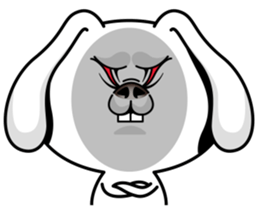 Rabbit MAX of the strange face sticker #11068532