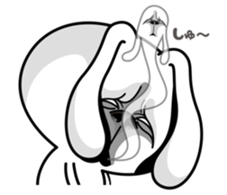 Rabbit MAX of the strange face sticker #11068535