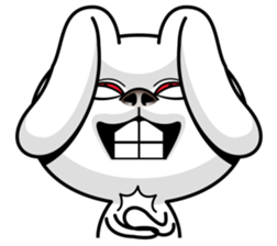 Rabbit MAX of the strange face sticker #11068538