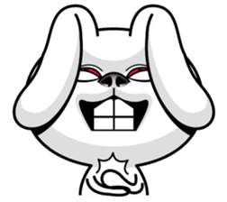 Rabbit MAX of the strange face sticker #11068538