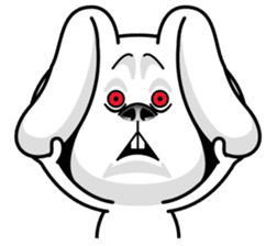 Rabbit MAX of the strange face sticker #11068540