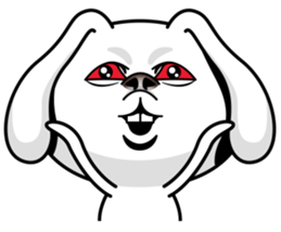 Rabbit MAX of the strange face sticker #11068541