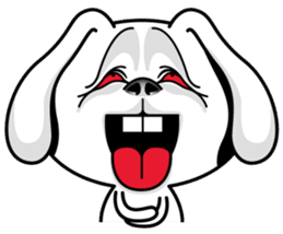 Rabbit MAX of the strange face sticker #11068542