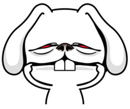 Rabbit MAX of the strange face sticker #11068544