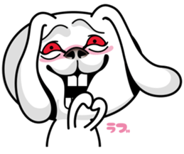 Rabbit MAX of the strange face sticker #11068545