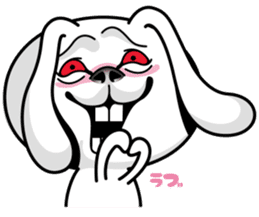 Rabbit MAX of the strange face sticker #11068545