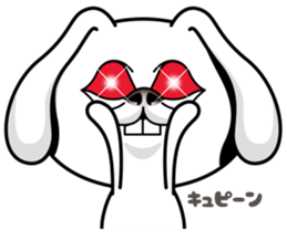 Rabbit MAX of the strange face sticker #11068546