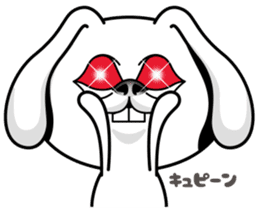 Rabbit MAX of the strange face sticker #11068546