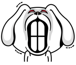 Rabbit MAX of the strange face sticker #11068547