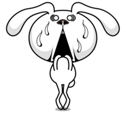 Rabbit MAX of the strange face sticker #11068548